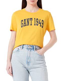 GANT Damen MD. Logo SS T-Shirt, Citrus Yellow, M von GANT