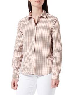 GANT Damen REG Broadcloth Gingham Shirt Bluse, WARM Khaki, 40 von GANT