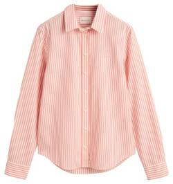 GANT Damen REG POPLIN Striped Shirt, Peachy Pink, 40 EU von GANT