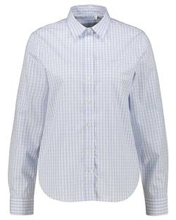 GANT Damen Reg Poplin Gingham Shirt Klassisches Hemd, Light Blue, 36 EU von GANT