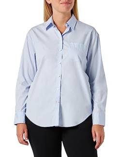 GANT Damen Rel Poplin Shirt Klassisches Hemd, Light Blue, 38 EU von GANT