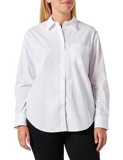 GANT Damen Rel Poplin Shirt Klassisches Hemd, Weiß, 38 EU von GANT