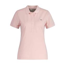 GANT Damen Slim Sheild Cap Sleeve Pique Polo, Faded PINK, Medium von GANT