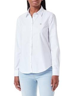 GANT Damen Slim Stretch Oxford Shirt Klassisches Hemd, Weiß, 38 EU von GANT