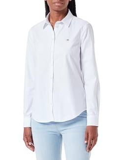 GANT Damen Slim Stretch Oxford Shirt Klassisches Hemd, Weiß, 40 EU von GANT