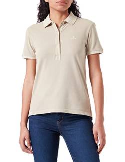 GANT Damen Sunfaded SS Polo Pique Poloshirt, Gentle Blue, S von GANT