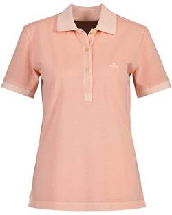 GANT Damen Sunfaded SS Polo Pique Poloshirt, Guava ORANGE, M von GANT