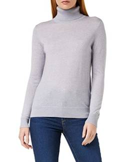 GANT Damen Washable Merino Turtleneck Pullover, Light Grey Melange, XL von GANT