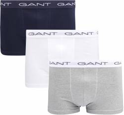 GANT Herren 3-Pack Trunk 3ER Pack, Grau Meliert, XXL von GANT