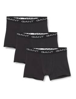 GANT Herren 3-Pack Trunk 3ER Pack, Schwarz, s von GANT