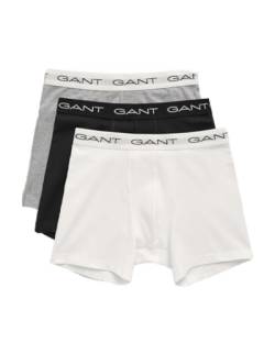 GANT Herren Boxer Brief 3-Pack Boxershorts, Grey Melange, L von GANT