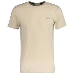 GANT Herren Contrast Logo SS T-Shirt, Silky BEIGE, Large von GANT