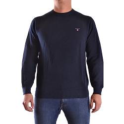 GANT Herren Cotton Pique C-neck Pullover, Evening Blue, XL EU von GANT