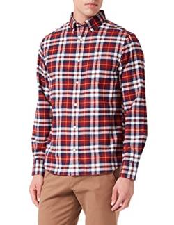 GANT Herren D1. REG Brushed OXF Tartan Shirt Hemd, PLUMPED RED, M von GANT