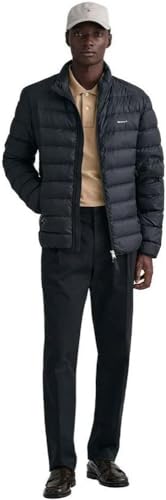 GANT Herren Light DOWN Jacket Jacke, Black, XL von GANT