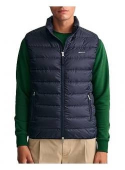 GANT Herren Light DOWN Vest Weste, Evening Blue, M von GANT