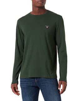 GANT Herren ORIGINAL LS T-Shirt, Storm Green, S von GANT