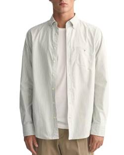 GANT Herren REG Oxford Banker Stripe Shirt, Milky Matcha, XXL von GANT