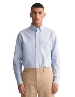 GANT Herren REG Oxford Shirt Hemd, Light Blue, 3XL von GANT