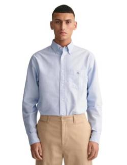 GANT Herren REG Oxford Shirt Hemd, Light Blue, XL von GANT