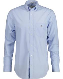 GANT Herren REG POPLIN Shirt Hemd, Light Blue, L von GANT