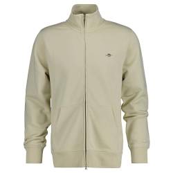 GANT Herren REG Shield Full Zip Sweat Pullover, Silky BEIGE, XL von GANT