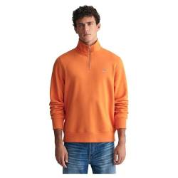 GANT Herren REG Shield Half Zip Sweat Sweatshirt, Pumpkin ORANGE, XXL von GANT