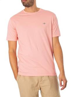 GANT Herren REG Shield SS T-Shirt, BUBBELGUM PINK, M von GANT