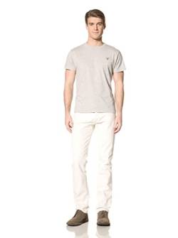 GANT Herren REG Shield SS T-Shirt, Grey Melange, M von GANT