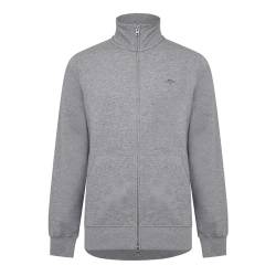 GANT Herren Reg Shield Full Zip Sweatshirt, Grey Melange, XXL EU von GANT