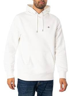 GANT Herren Reg Shield Hoodie Kapuzenpullover, Eggshell, XL EU von GANT