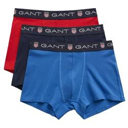 GANT Herren Shield Trunk 3-Pack Boxershorts, Rich Blue, XXL von GANT