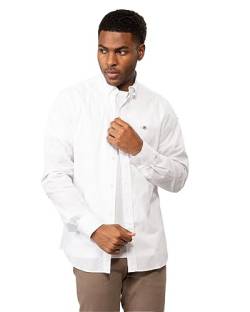 GANT Herren Slim POPLIN Shirt Klassisches Hemd, White, S von GANT