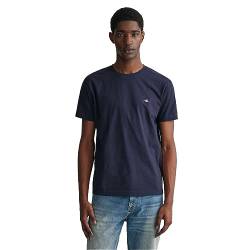GANT Herren Slim Shield T-shirt T Shirt, Evening Blue, 3XL EU von GANT