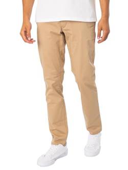 GANT Herren Slim Twill Chinos Klassische Hose, Dark Khaki, 34W / 32L EU von GANT