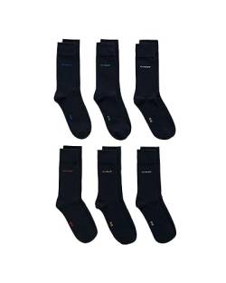 GANT Herren Soft Cotton 6-Pack Socken, Marine, 40-42 von GANT