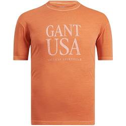 GANT Herren Sunfaded USA T-Shirt, APRICOT ORANGE, L von GANT