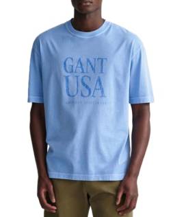 GANT Herren Sunfaded USA T-Shirt, Gentle Blue, M von GANT