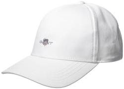 GANT Herren Unisex. Shield HIGH Cap Schild Logo, White, S/M von GANT