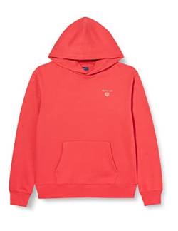 GANT Jungen D2. Contrast Shield Hoodie Kapuzenpullover, Scarlet RED, 170 von GANT