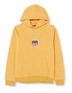 GANT Jungen Shield Hoodie Kapuzenpullover, IVY Gold Mel, 176 von GANT