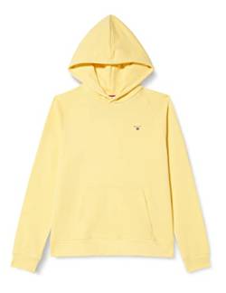 GANT Jungen The ORIGINAL Sweat Hoodie Kapuzenpullover, Lemon, Standard von GANT