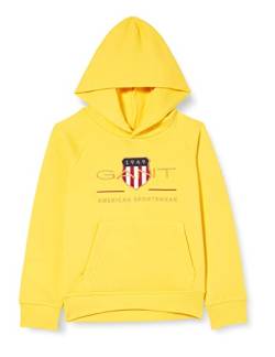 GANT Unisex Kinder Archive Shield Hoodie Kapuzenpullover, Sunlight Yellow, 158/164 von GANT