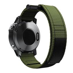 GANYUU 22 x 26 mm Smartwatch-Armband, Sport-Nylon-Ersatzband für Garmin Fenix 6 6S 6X Pro 5 5X 5S 3 HR MK2 MK1 Tactix Delta Armband, 26mm For Fenix 5X 5XPlus, Achat von GANYUU