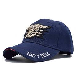 GAOXUQIANG Herren US Navy Baseballkappe Navy Seals Cap Tactical Army Cap Trucker Gorras Snapback Hut für Erwachsene,Navy Blue,L von GAOXUQIANG