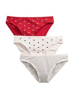 GAP Damen, Stretch, Baumwolle, 3 Stück Unterwäsche im Bikini-Stil, Valentine Multi, S von GAP