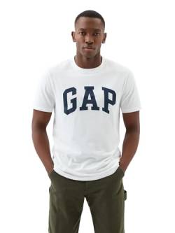 GAP Herren weichem Logo für jeden Tag T-Shirt, White Global, L von GAP