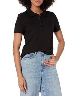 GAP Kurzarm-Poloshirt für Damen, true black, Mittel von GAP