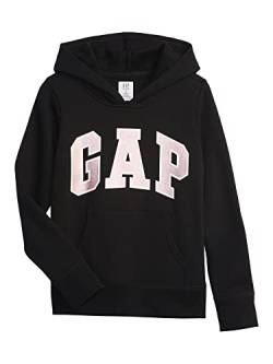 GAP Mädchen Logo Pullover Hoodie, Schwarz, XL von GAP