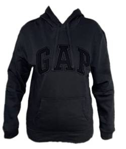 GAP Pullover Herren Fleece Hoodie Arch Logo Langarm, schwarz / schwarz, XX-Large von GAP